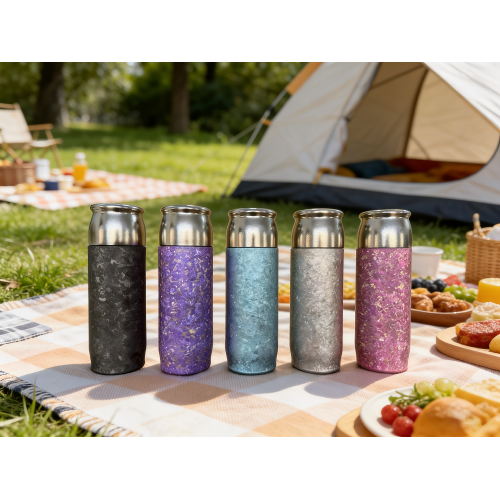 Titanium Kettle With An Icy Floral Pattern